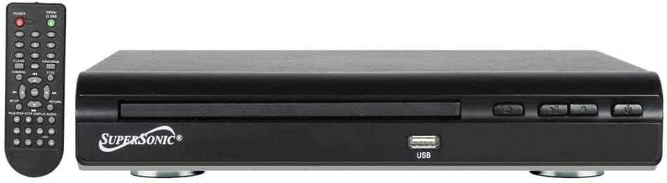 SuperSonic 2.0 Channel DVD Player with USB Input