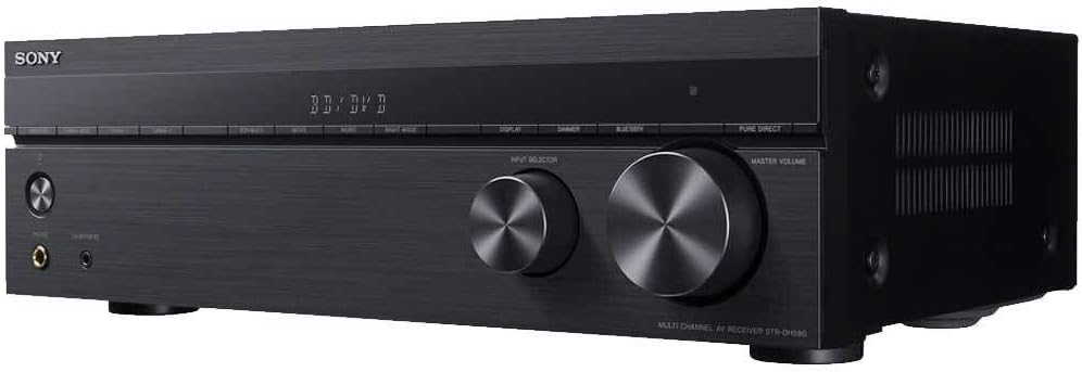 Sony STRDH590 5.2 Channel Surround Sound Home Theater Receiver: 4K HDR AV Receiver with Bluetooth,Black