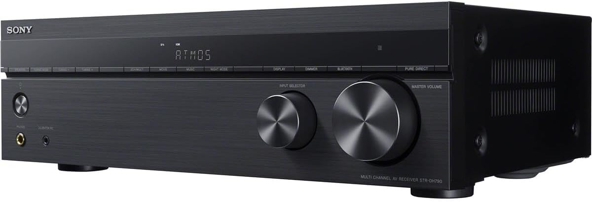 Sony STR-DH790 7.2-ch Surround Sound Home Theater AV Receiver: 4K HDR, Dolby Atmos & Bluetooth Black