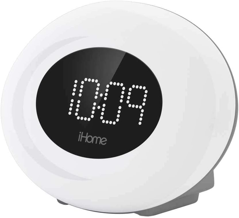 iHome FM Color Changing Alarm Clock Radio with USB Port