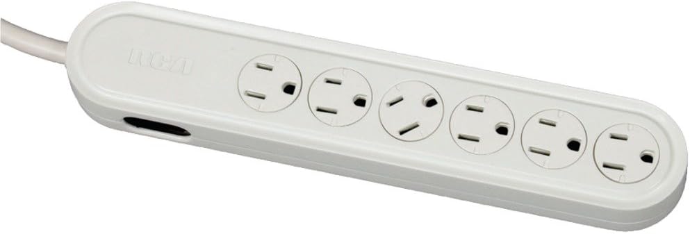 RCA 6 Outlet Surge Protector - PS26000SR