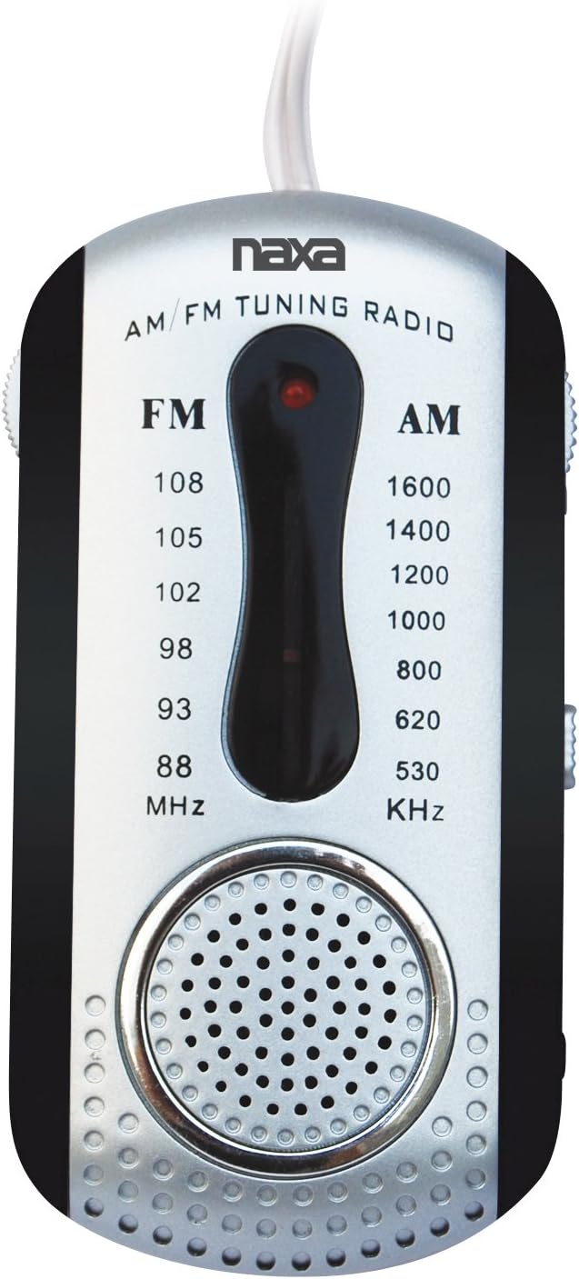 Naxa Electronics Portable Home Audio Radio Black (NR-721 BK).