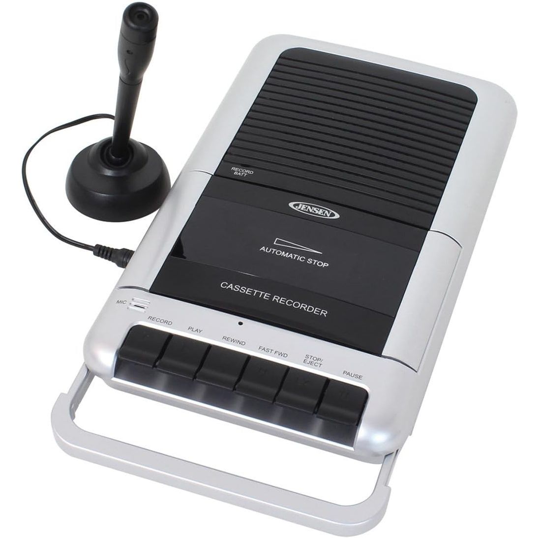 Jensen MCR-100 Portable Cassette Player & Recorder with AC/DC Power ...