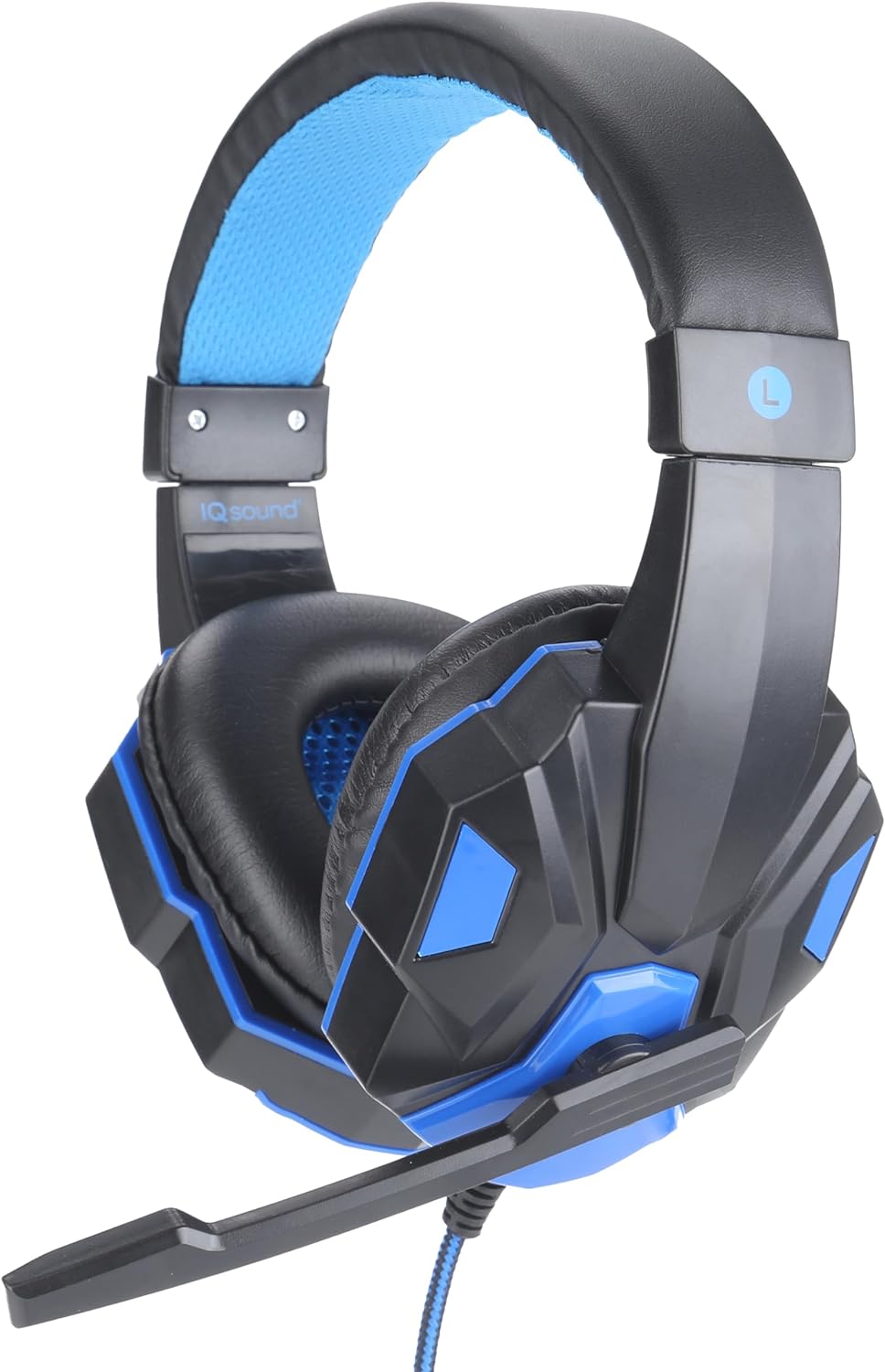 IQ Sound IQ-460G Gaming Headphones with Hi-Fi Speakers, Adjustable Soft Head Pad, Foam Ear Cups,