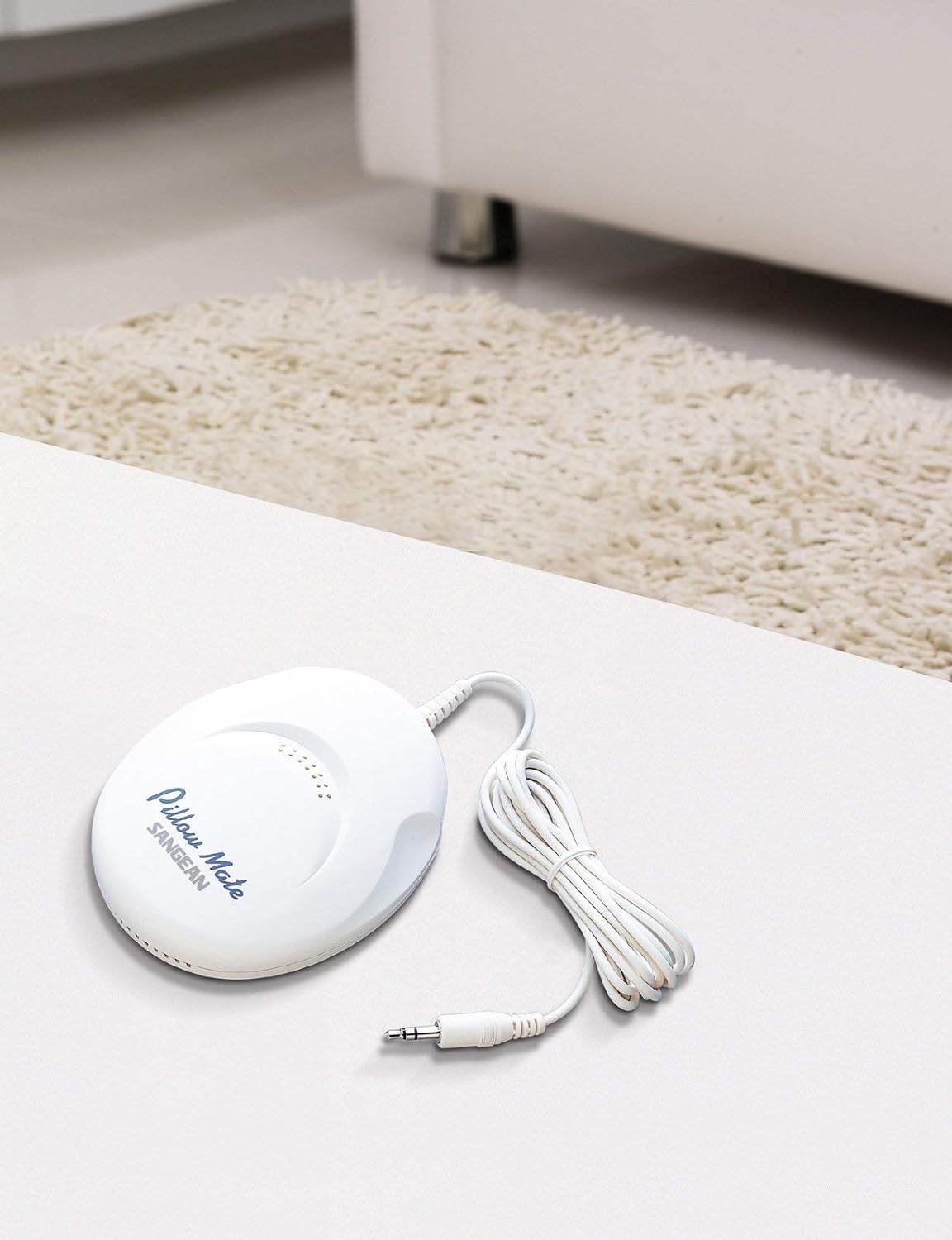 Sangean PS-100 Pillow 3.5mm Aux Portable Speaker White.