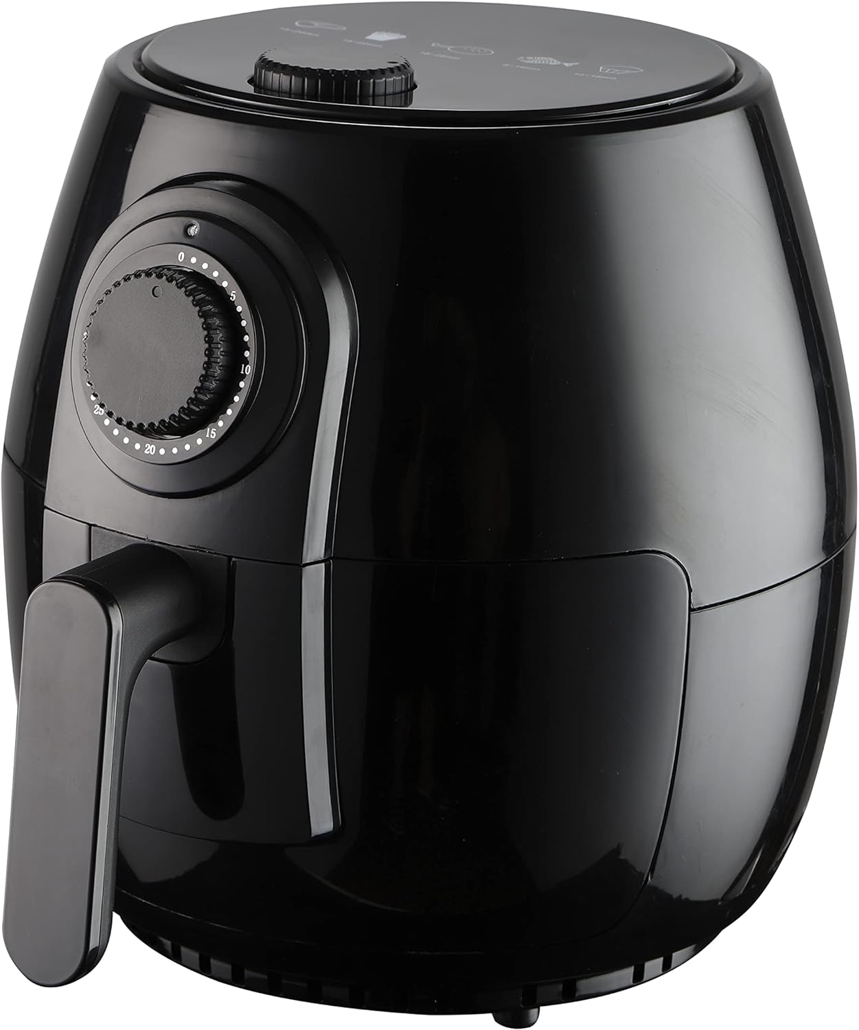 National 4.0 L Mechanical Air Fryer, 5 Preset Cooking Functions, Rapid 360° Air Circulation, 4.0L Non-Stick Pot, 85% Less Oil, Preheat, Keep Warm, Easy Dialer Control, Dishwasher Safe