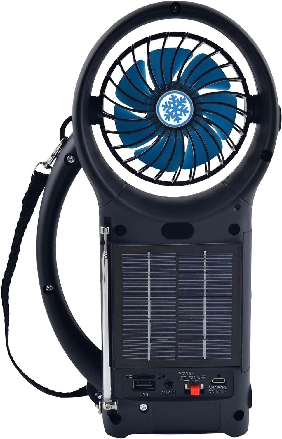 Supersonic SC-1073ERF Solar Power Bluetooth Speaker with FM Radio and LED Torch Light.