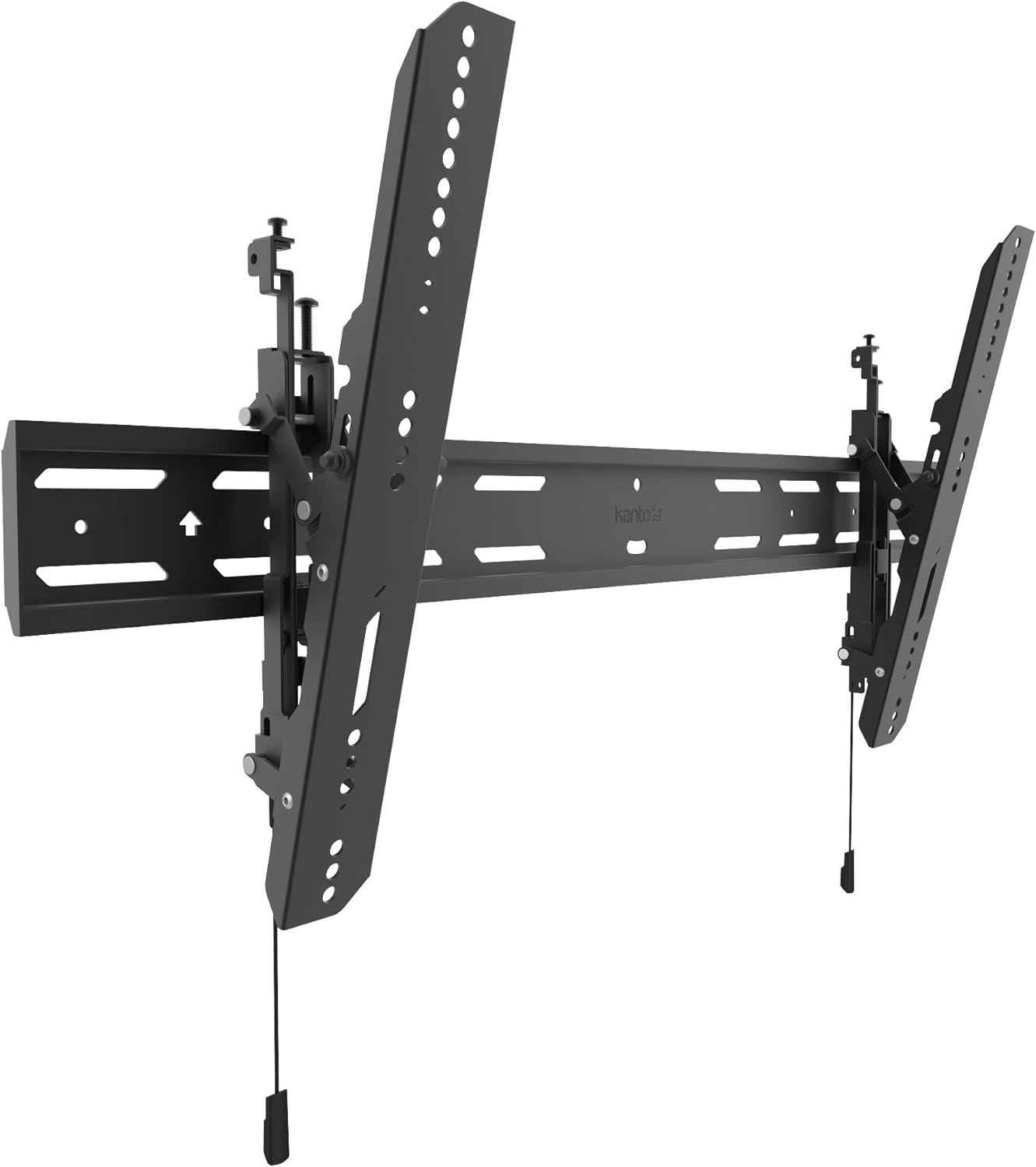 Kanto PT400 Tilting TV Mount for 40" to 90" TVs, supports up to 150 lbs, 12 Tilt, Low Profile, Extra Wide Wall Plate, Black.