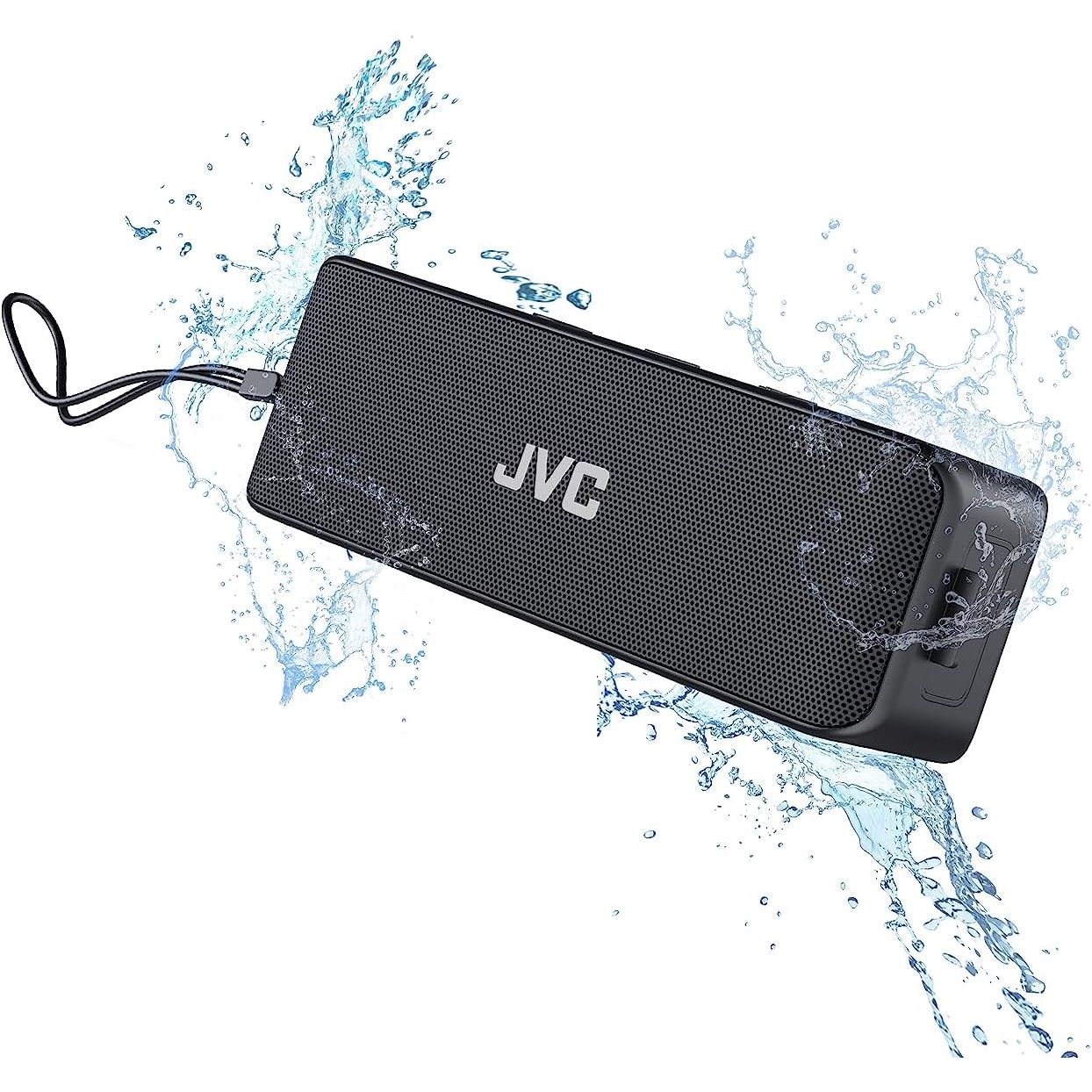 Jvc Store JVC SPSQ4BT-BLK Portable Wireless Bluetooth Speaker Stereo Sound Recha ...