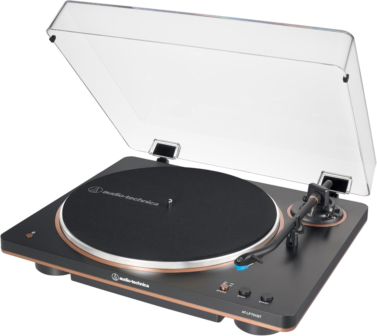 Audio-Technica AT-LP70XBT-BS Wireless Turntable,