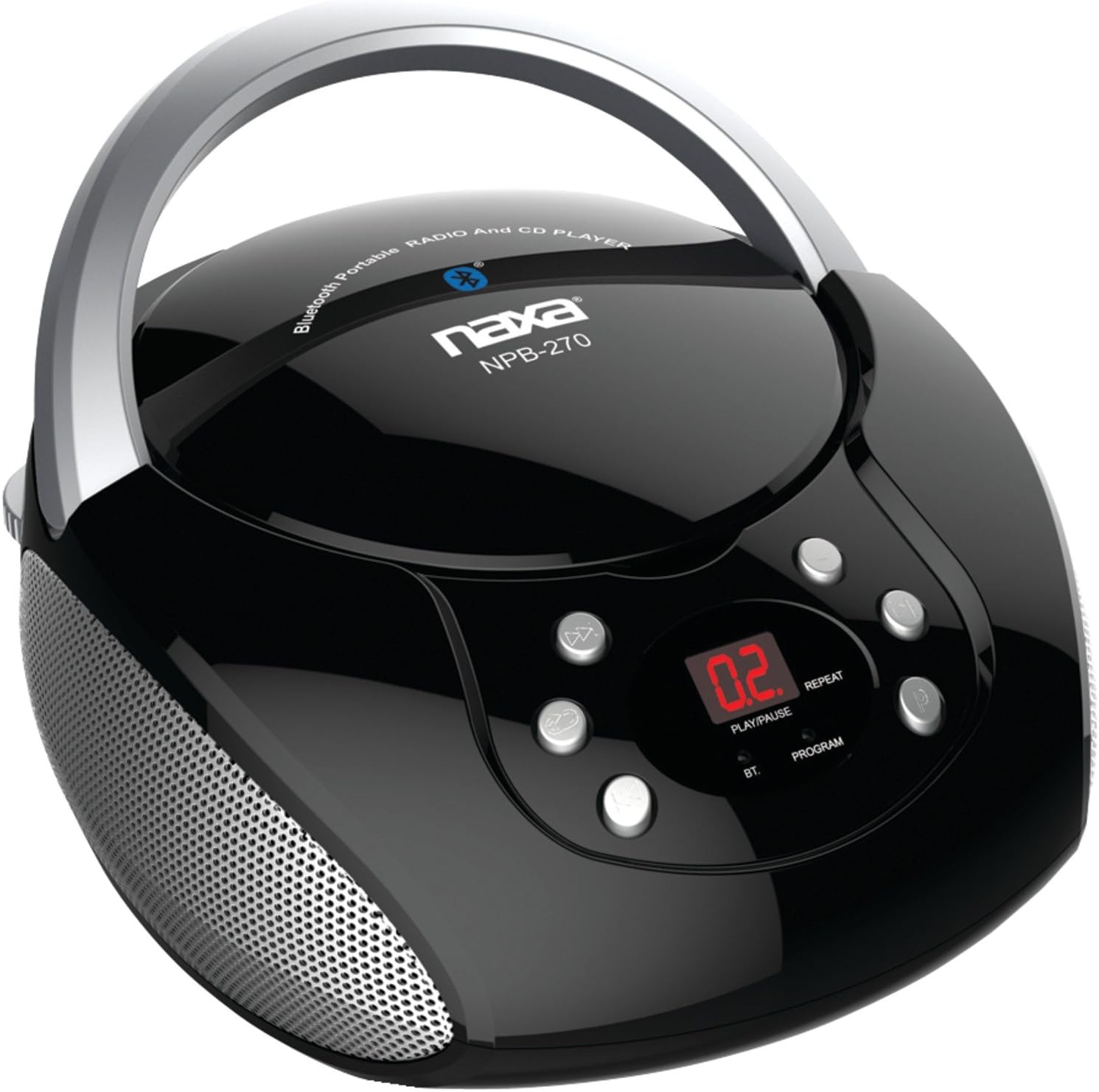 Naxa Bluetooth Streaming CD/CD-R/RW Boom Box.