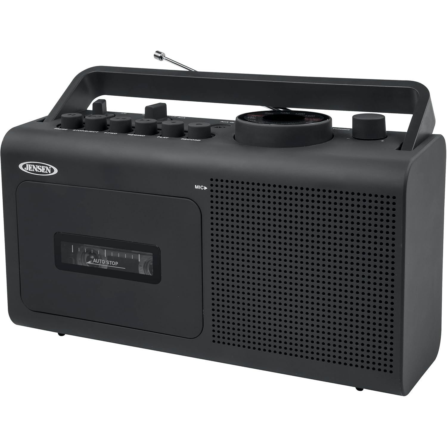 JENSEN MCR250 Portable Cassette Player and Recorder with Built-In AM/F ...