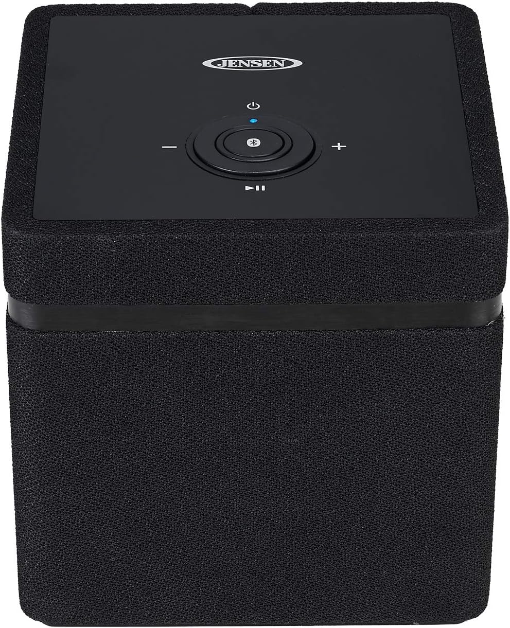 Jensen JSB-1000 Bluetooth/Wi-Fi Wireless Stereo Smart Speaker with Chromecast Built-in, Stream Music Wirelessly Using The Google Home App or Bluetooth