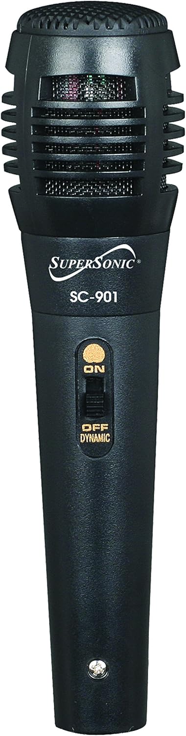 Supersonic SC-901 ProVoice Black Dynamic Vocal Professional Microphone.