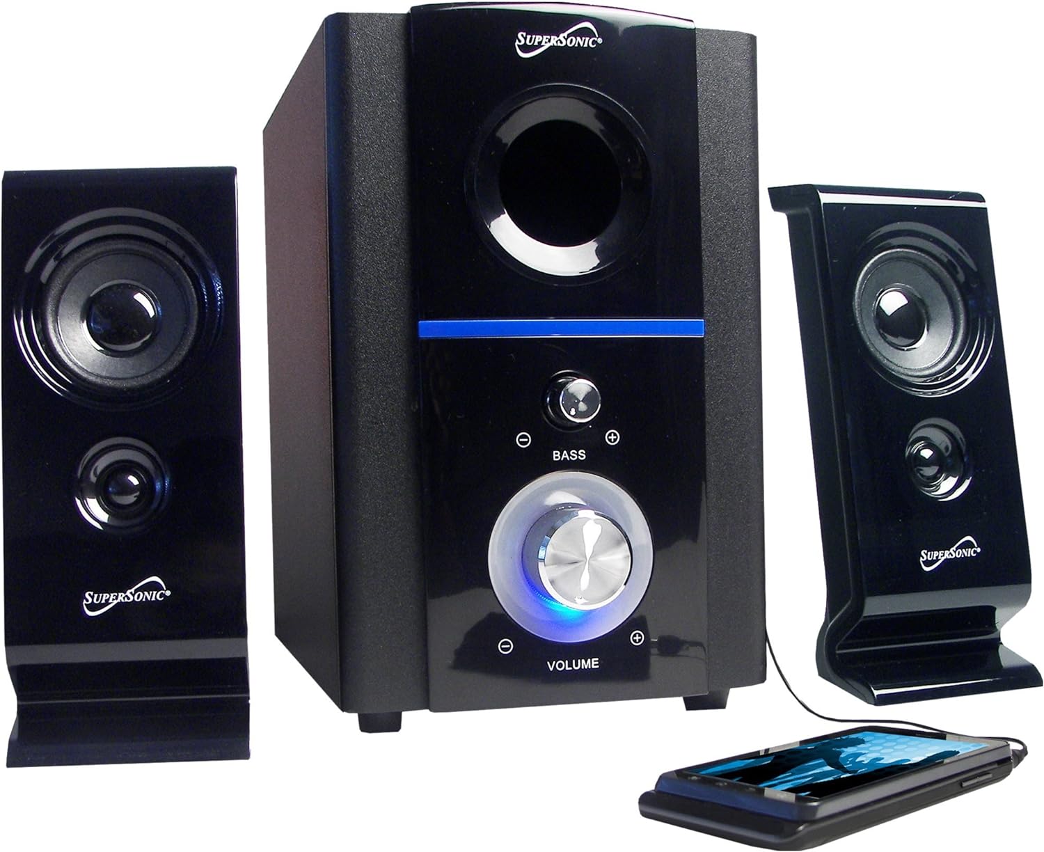 Supersonic SC1120 2.1-Channel USB Multi-Media Speakers