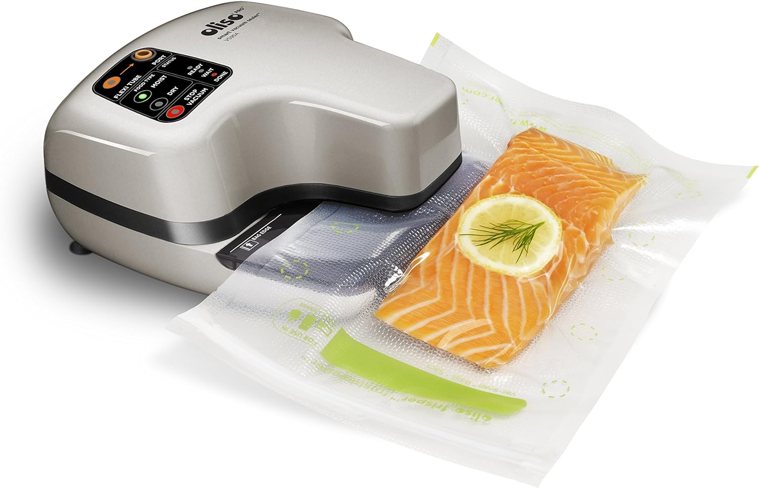 Oliso Pro Smart Vacuum Sealer for Food Storage (Silver)