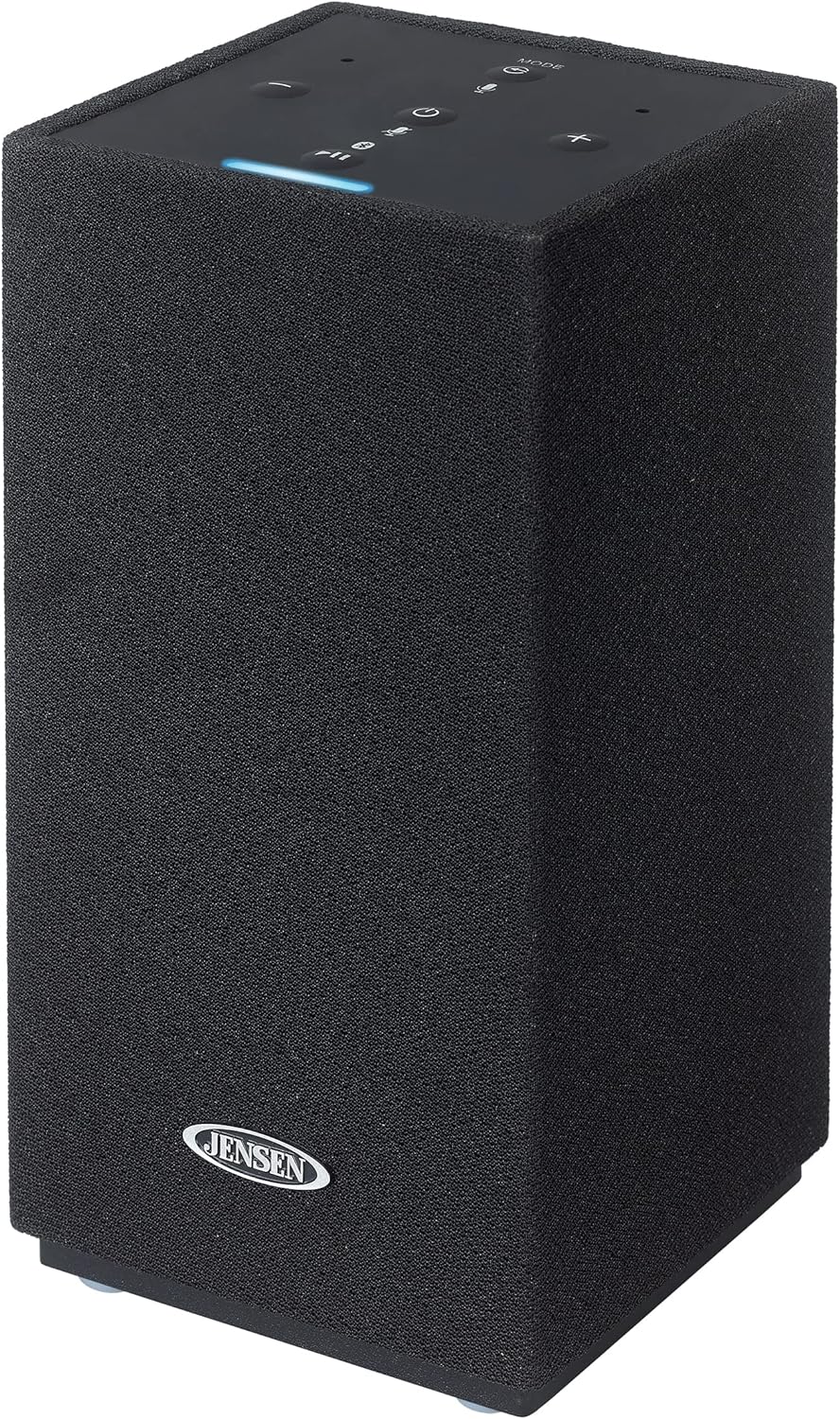 JENSEN JSB-550 Amazon Alexa-Enabled Bluetooth/Wi-Fi Wireless Stereo Smart Speaker,Black.