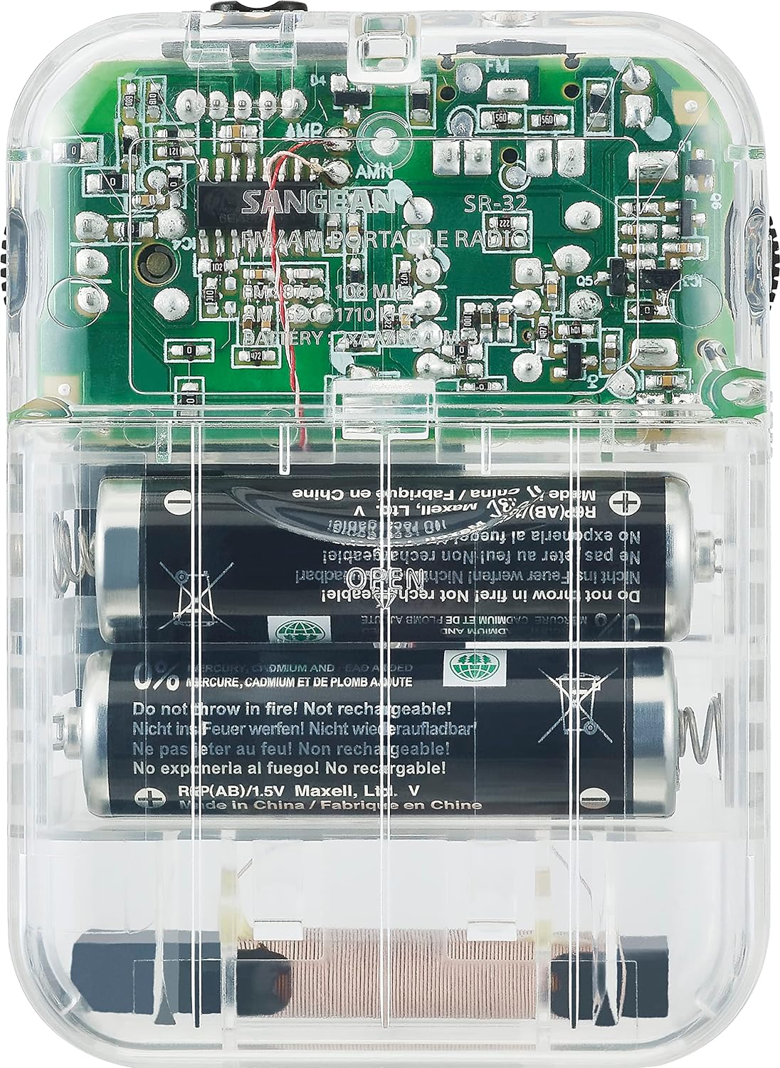 Sangean SR-32CL AM/FM Handheld Pocket Radios SR-32CL.