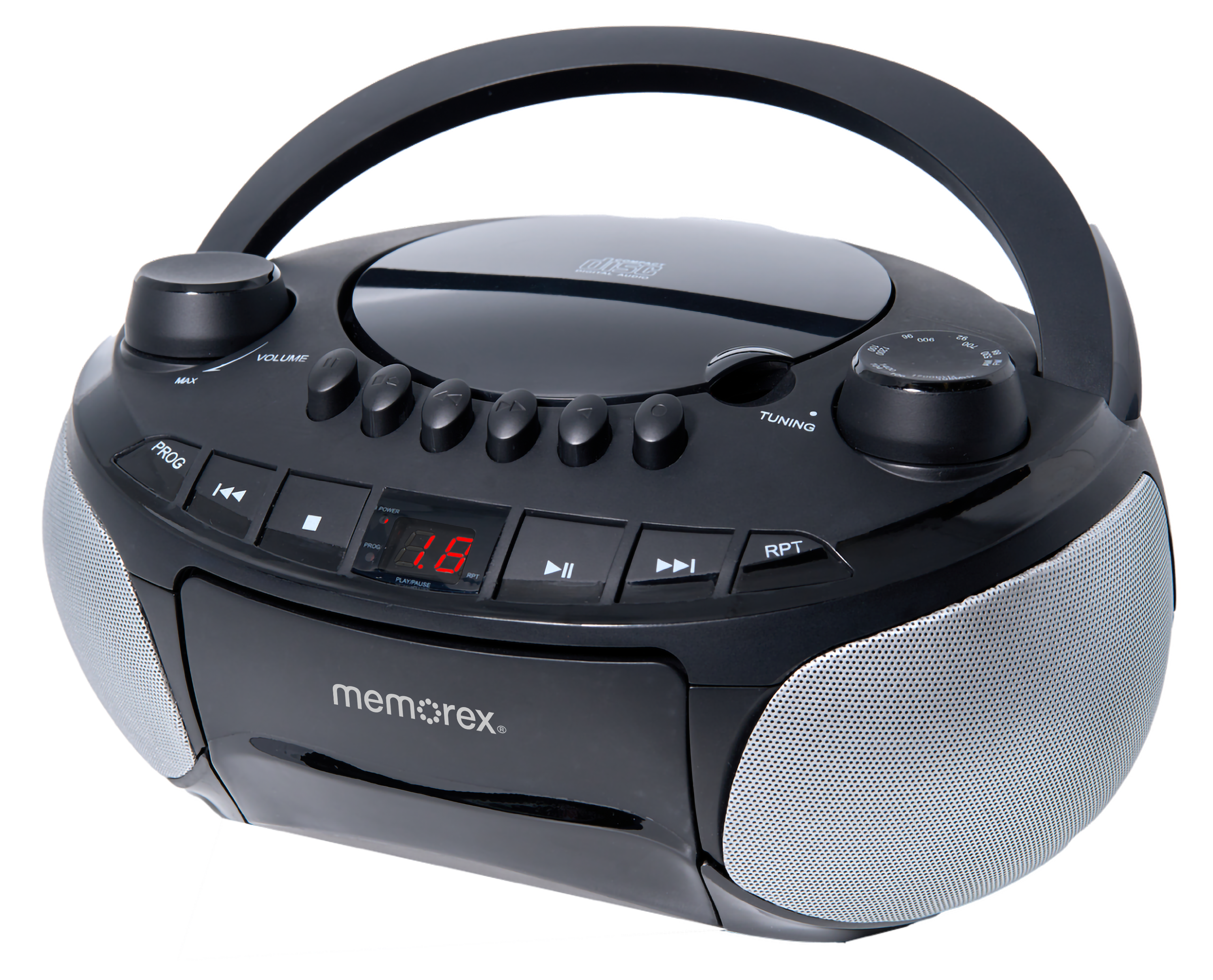 Memorex BCCD50 AM/FM Top Loading CD & Cassette Player