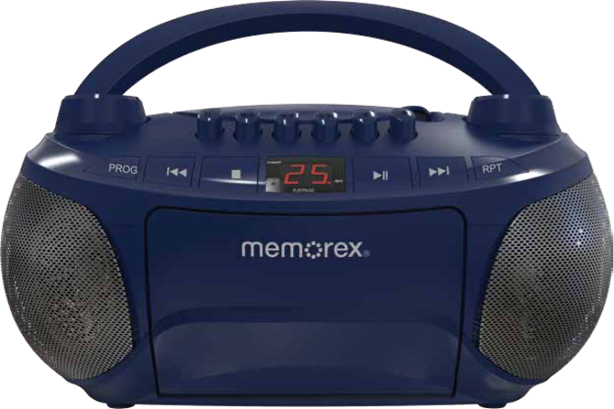 Memorex BCCD50 AM/FM Top Loading CD & Cassette Player