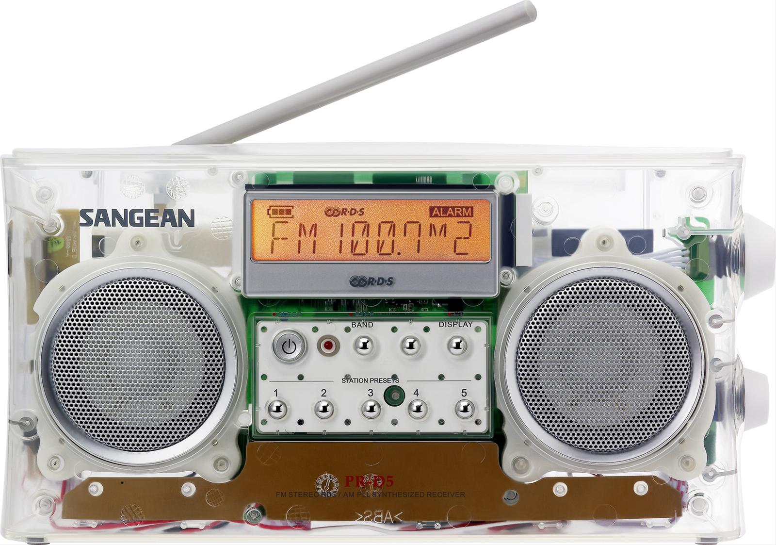 Sangean PR-D5BK AM/FM Portable Radio with Digital Tuning and RDS